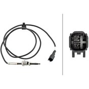 Resim Hella 6PT358181781 Egzoz Sicaklik Sensoru 1770893 CC1A12B591BB 