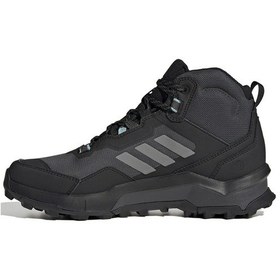 Resim Adidas Terrex Ax4 Mid Goretex Womens Boat Su Geçirmez Nefes Alan Bilekli Trekking Kadın Bot Gri 