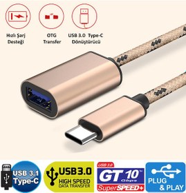 Resim Gplus Tc319 Utv007 Chip Android Video Dvr Uyumlu Type C Otg Kablo 