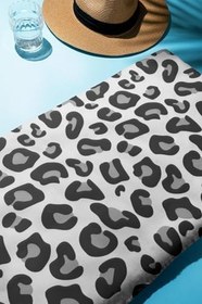 Resim Dijital Baskı Plaj Deniz Havlusu Leoparlı Desen Peştamal HVL0017 