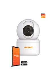 Resim Avenir 2MP 360° Derece Dönebilen App Wi-fi 1080p Akıllı Bebek Kamerası 
