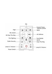 Resim Profesyonel Siren 200w Kumandalı 