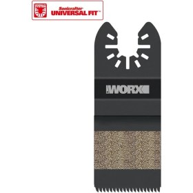 Resim Worx WA4960 Çok Amaçlı Raspalama Makinası Için 35x40 Mm Ahşap, Pvc Universal Kesme ve Zımparalama Bıç 