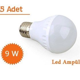 Resim 9W Enerji Tasarruflu Led Ampul 5 Adet 