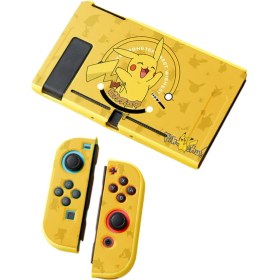 Resim Toyar Nintendo Switch Bölünmüş Koruyucu Kılıf Yumuşak Kabuk Pikachu Smile (Yurt Dışından) 
