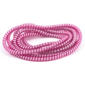 Resim SPELT Şarj Aleti Kablosu Kablo Kordon Koruyucu Spiral Sarma Kılıf Koruma Pembe Glitter 