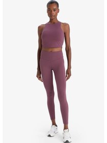 Resim Defacto Defactofit Bisiklet Yaka Pedli İç Göstermez Esnek Kumaş Uzun Sporcu Sütyeni F4944ax25aubr492 Bordo 