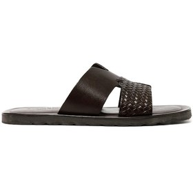 Resim The Sandals Factory Dark Brown Sandalet Erkek M7896 The Sandals Factory Leather Upper Sandals Dark Brown 