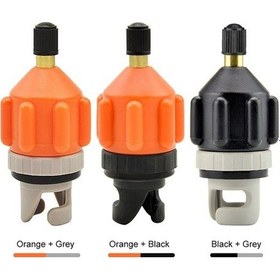 Resim Fortunelane Sup Kayak Balon Valfi Adaptörü - Kaliteli Pirinç + Kauçuk - Hızlı Şişirme - Evrensel Uyumlu - Gri Siyah 