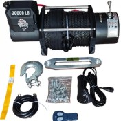 Resim Hunter Winch Hunter Vinç 20000 Lb Sentetik Halatlı 4X4 Offroad Ve Oto Kurtarıcı Vinç 12V 
