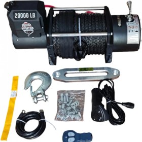 Resim Hunter Winch Hunter Vinç 20000 Lb Sentetik Halatlı 4X4 Offroad Ve Oto Kurtarıcı Vinç 12V 