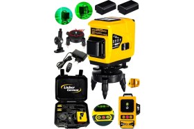 Resim Lieber German 360° Dönerli 2 Akülü 45 Metre Nişangah 12 Köşe Hizalamalı Lazer Metre Lazer Hizalama Makinesi 