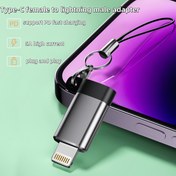 Resim 2 Adet Lightning'den Type-C Adaptör, Lightning Portlu Cihazlar için Veri ve Şarj Dönüştürücü 