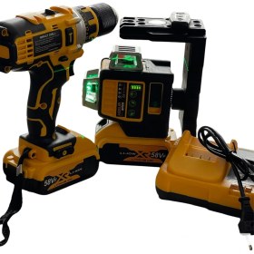 Resim Kablosuz Lazer Metre ve Matkap Seti, 36V, Akülü, Şarjlı, 2 Yıl Garanti 