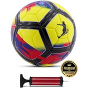 Resim Telvesse Futbol Topu Laliga Pompalı Sert Zemin Halı Saha Futbol Topu No:5 Sarı 036 Sarı 