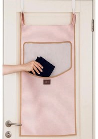 Resim Lüx Kapı Arkası Kirli Çamaşır Sepeti I Temiz Çamaşır Sepet Pembe 