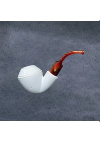 Resim Yunar Mirela 9mm. Filtreli Akrilik Saplı Lületaşı Pipo 12500m 