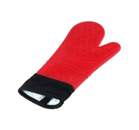 Resim 3b Trend 2 Adet Silikon Yanmaz Yapışmaz Isı Yalıtımlı Mutfak Fırın Eldiveni Kırmızı Kırmızı 