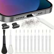 Resim 10 adet, Gözenekleri ve Telefon Deliklerini Temizlemek İçin Mini Fırça, Tıkanmayı Önleyici Duş Başlığı Delik Temizleme Fırçası, Nozul Fırçası, Boşluk Fırçası, Çok Fonksiyonlu Mini Temizlik Fırçası, Toz Alma Fırçası, Ölü Köşe Fırçası, Temizlik Malzemeleri, Temizlik Aletleri 