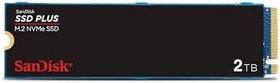 Resim SanDisk SSD PLUS M.2 NVMe SSD 2 TB (M.2 2280, PCIe Gen 3.0, kolay kurulum, Western Digital Dashboard, 3 yıl garanti) 