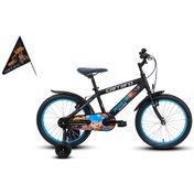Resim Carraro Monster Erkek Çocuk Bisikleti 310h V 20 Jant Mat Siyah Gri Mavi Çok Renkli 