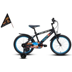 Resim Carraro Monster Erkek Çocuk Bisikleti 310h V 20 Jant Mat Siyah Gri Mavi Çok Renkli 