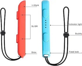 Resim LICHIFIT 1 Çift Joy-Con Gamepad Kolu Kilit Bilek Kayışı Kordon Nintendo Anahtarı Denetleyicisi için 