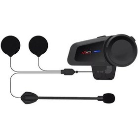 Resim Powermaster M2 Motosiklet Bluetooth Intercom Kulaklık 6 Kişi Destekli 