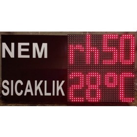 Resim 32X64 Cm Led Derece Nem Göstergesi 