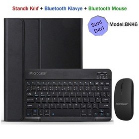 Resim iPad Uyumlu Pro 11 2020 Bluetooth Klavye Mouse + Standlı Kılıf - Bkk6 