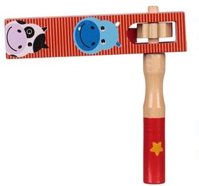 Resim Kırmızı Ahşap Çıngırak 