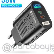 Resim USLİON PD 58W USB + Type-c Hızlı Şarj Başlığı 