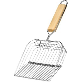 Resim Suntek Kedi Kumu Küreği Derin Kürek Eleme Tavşanlar Gümüş 