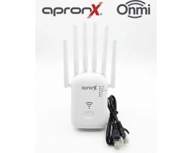 Resim Apx apronX 300 Mbps Wifi Sinyal Yükseltici 4 Antenli Repeater Kapsama Alanı Artırıcı Güvenlik Protokolleri 