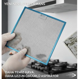 Resim Süppürge Hoover Ile Uyumlu Davlumbaz 36,5X32,5 cm Arka Ara 12,5 cm Aspiratör Filtresi 
