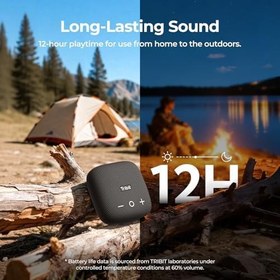 Resim Tribit Stormbox Micro 2 IP67 Su Geçirmez 10W 30 Saat Oynatma Süresi XBASS Taşınabilir Bluetooth Hoparlör Siyah 