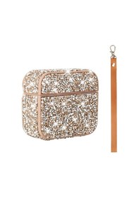 Resim Apple Uyumlu AirPods 3. Nesil Zore Airbag 45 Bilek Askı Aparatlı Simli Şeffaf Kılıf Gold 