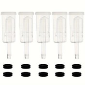 Resim Ev yapımı bira ve fermente için Mükemmel: Bira, şarap, turşu, kimchi, kombu çayı ve turşu için 3 parçalı hava kilidi ve contalı set 