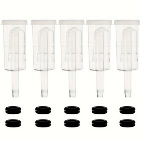 Resim Ev yapımı bira ve fermente için Mükemmel: Bira, şarap, turşu, kimchi, kombu çayı ve turşu için 3 parçalı hava kilidi ve contalı set 