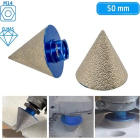 Resim Master 530921 M14 Elmas Konik Panç Granit Mermer Delme Taşlama 50 mm 