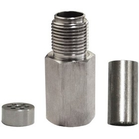 Resim Geeksen Araba Evrensel O2 Oksijen Sensörü Ara Parçası Motor Işığı Adaptörü Bung Katalitik Konvertör Sabitleme Demir Nikel Kaplama 