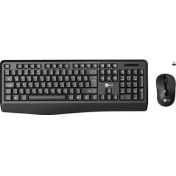 Resim Lecoo KW211 Kablosuz Türkçe Q Klavye & Mouse Set Siyah 