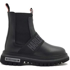 Resim Harley Davidson Bayan Bot 021Z100563 Black Deri Siyah 