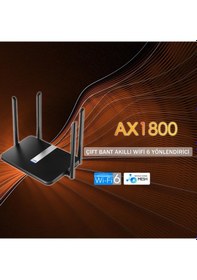 Resim Cudy X6 5 GHz 1200 Mbps 2.4 GHz 574 Mbps 5 Gigabit Port Router 