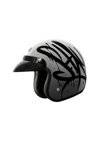 Resim Torc T-50 Del Mar Wild One Açık Motosiklet Kaskı Gri Siyah 
