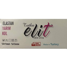 Resim Tutku Elit Kadın Yarım Kol Likralı Fanila Atlet 2202- 6 Adet 001 