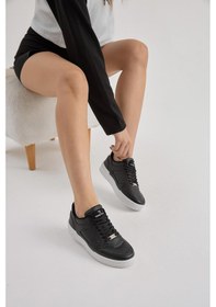 Resim Tonny Black Poli Taban Bağcıklı Günlük Siyah Beyaz Spor Ayakkabı Tba240 Siyah Beyaz | Unisex 