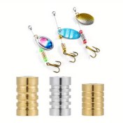 Resim 20 adet Kurşun Spinnerbait Gövdesi, Spinner Rig Balıkçılığı için, Gümüş Renk, Kurşun Malzeme 