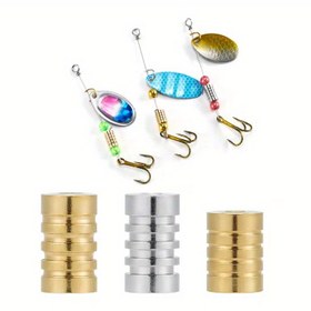 Resim 20 adet Kurşun Spinnerbait Gövdesi, Spinner Rig Balıkçılığı için, Gümüş Renk, Kurşun Malzeme 