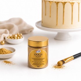 Resim Dr. Gusto Gold Metalik Toz Dekor Boya 50 Gr 